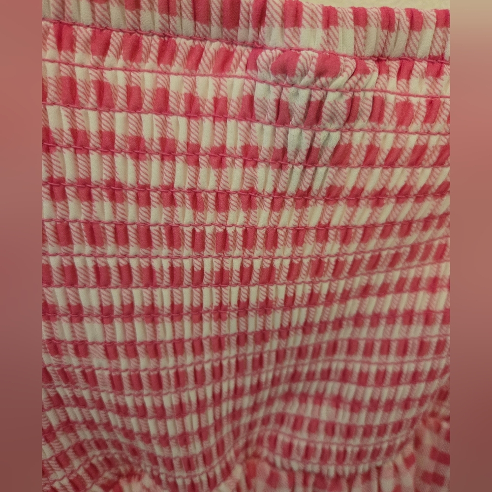 Torrid Pink & White Gingham Midi Dress - Picture 6 of 7